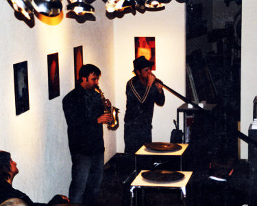 Jean-Jacques Pedretti, trombone, cor des alpes, Martin Wisard, saxophone. Vendredi 2 février 2007.