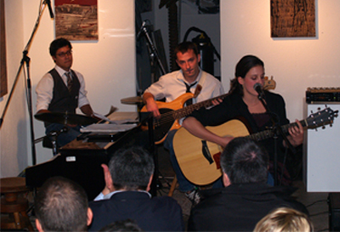 Soirée jazz folk pop avec Laure Perret et ses complices. Vendredi 3 octobre 2008.